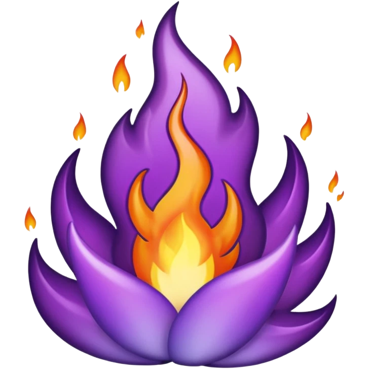 Purple flame emoji