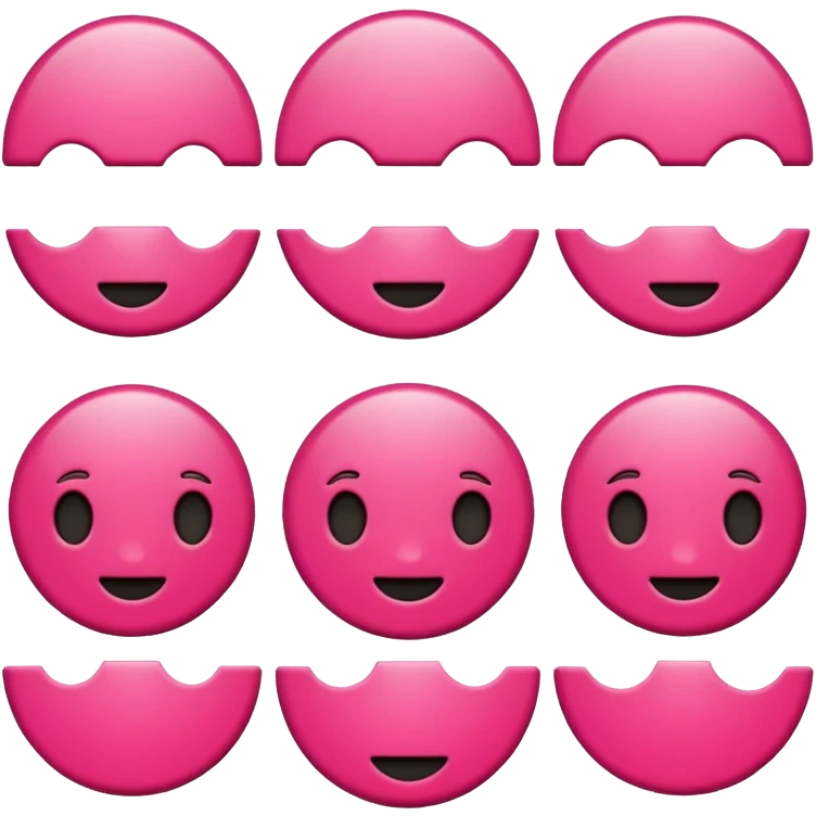 Cerise circle color emoji