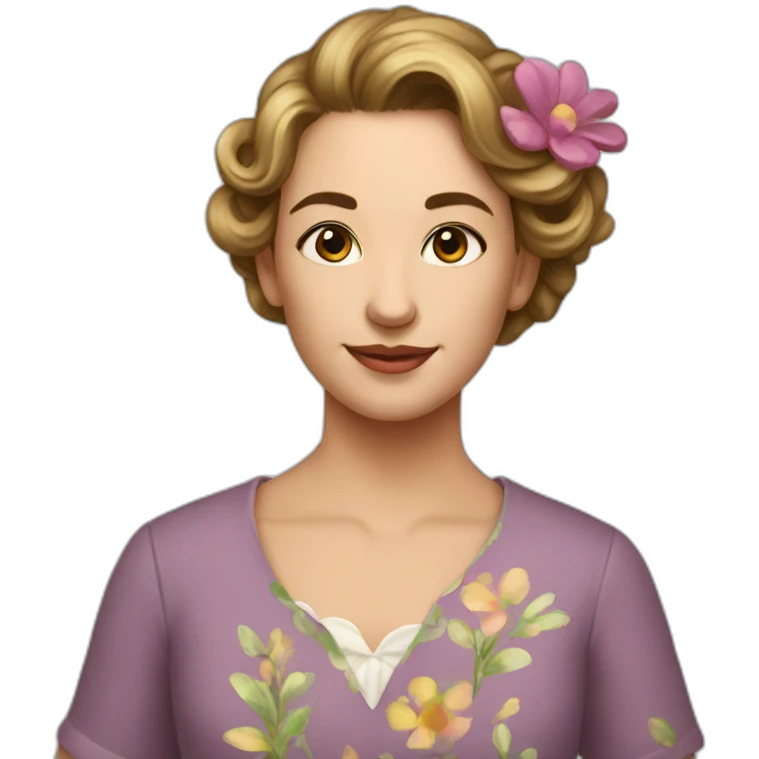 Fleur peinture emoji