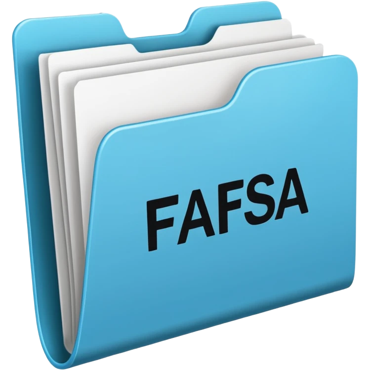 FAFSA info file - Transparent folder emoji
