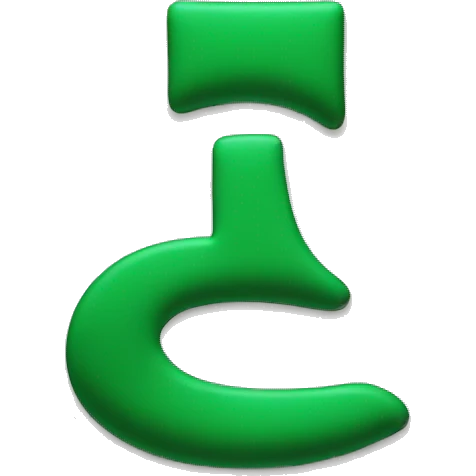 I want to create a logo its two M's one right way up and the other upside down on top of the other one, the color is a dark green pinstripe around the M's and the middle is green emoji
