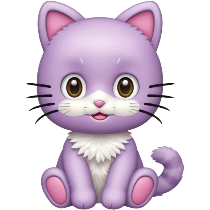 hellokitty in lilac colors emoji