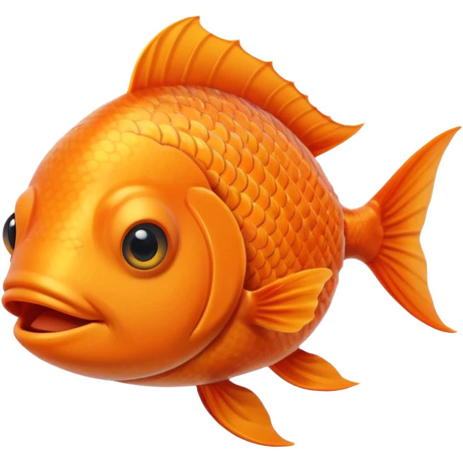 A fish winking emoji