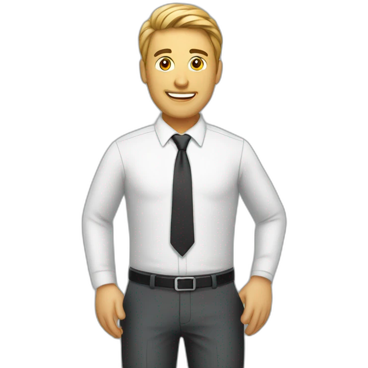 Business Man See leptop  emoji