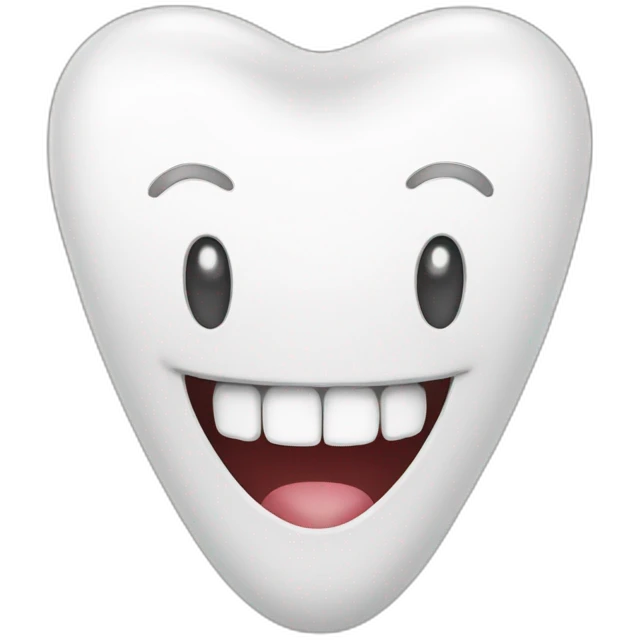 happy tooth emoji