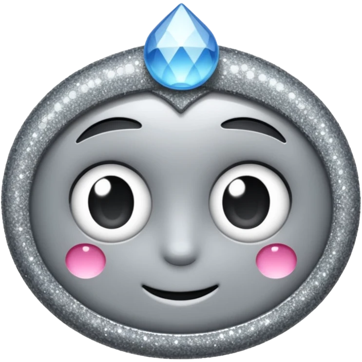 sweet glitter gray emoji
