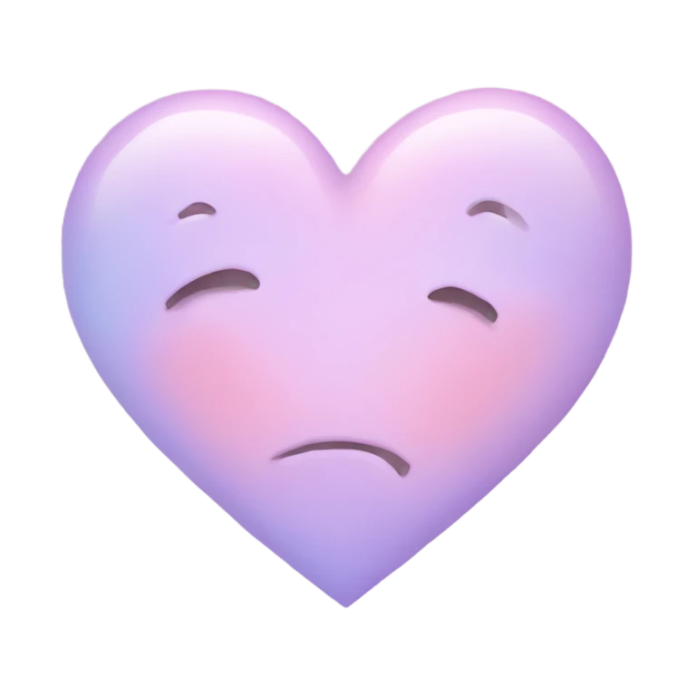 Pastel heart emoji