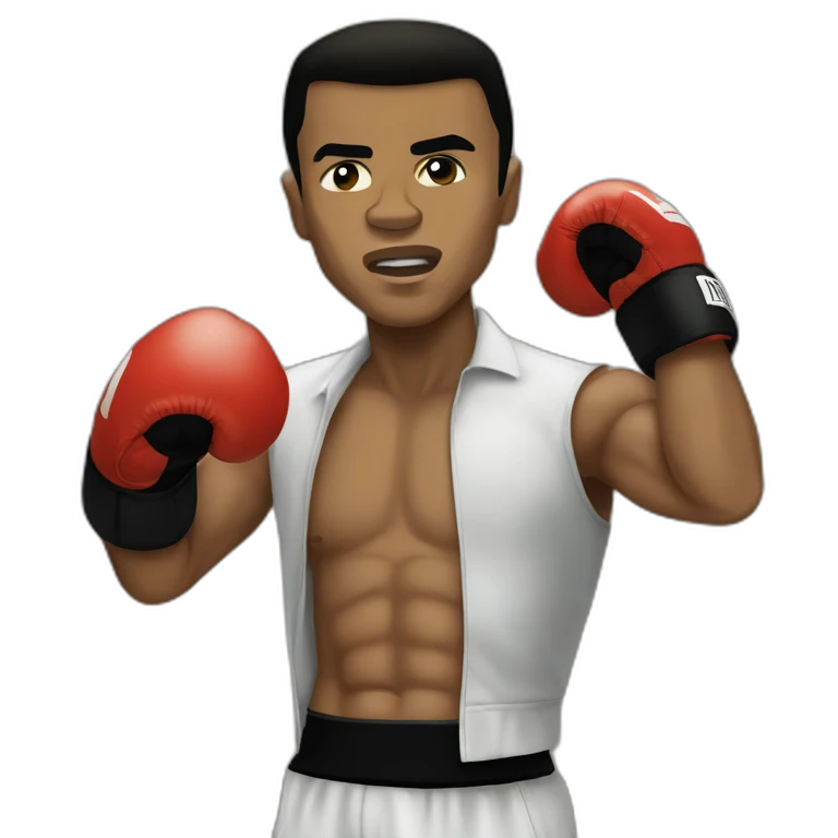 Muhammad ali who is boxing emoji