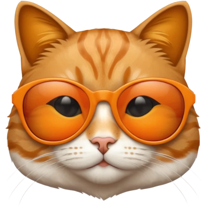 Cat wearing sunglasses emoji