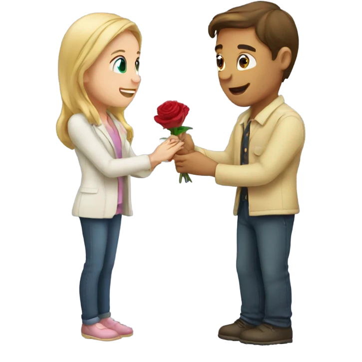 Marry proposal boy and girl emoji