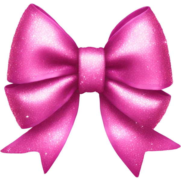 a pinkle sparkly bow emoji