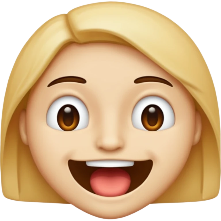 😂😮 mische die zwei emojis (von apple) so das bis auf dem mund alles so ist wie beim ersten und der mund ist wie der zweite emoji