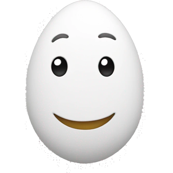 simple happy face egg emoji