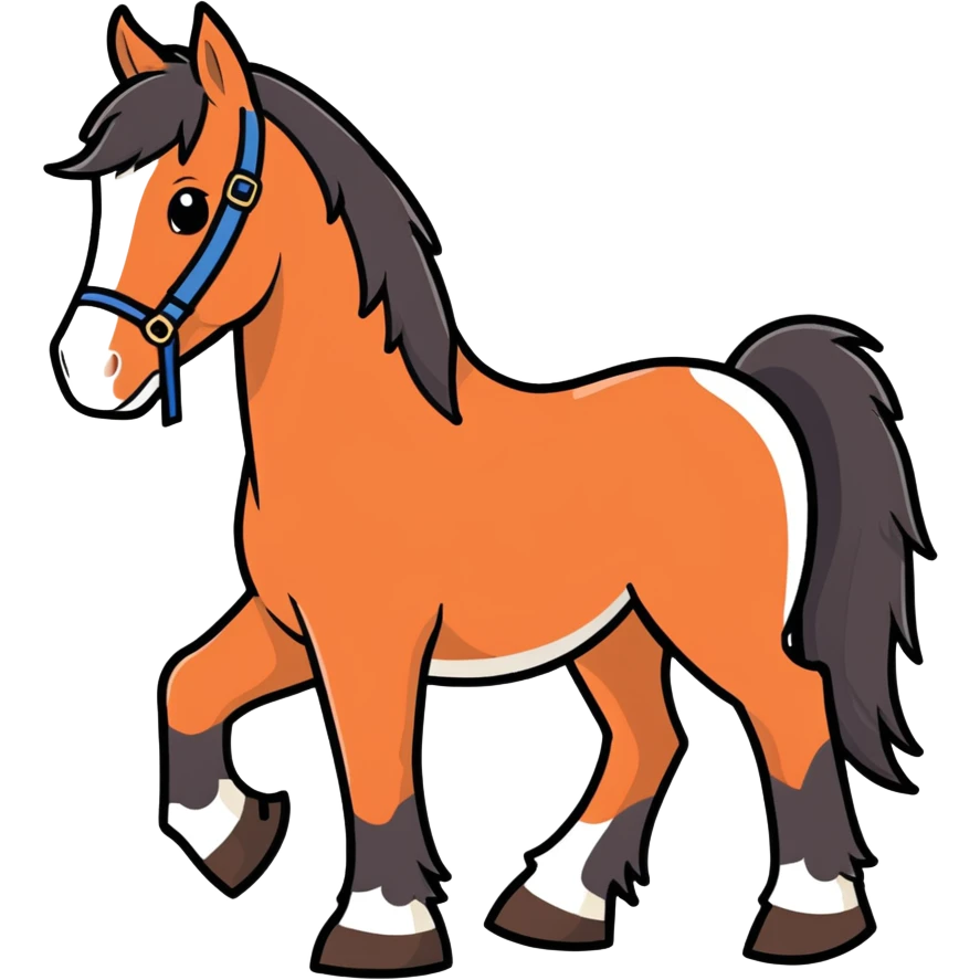 Realistic Clydesdale  emoji