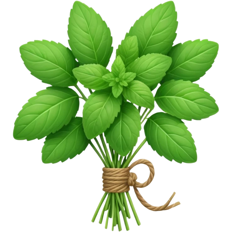 mint herb bouquet emoji