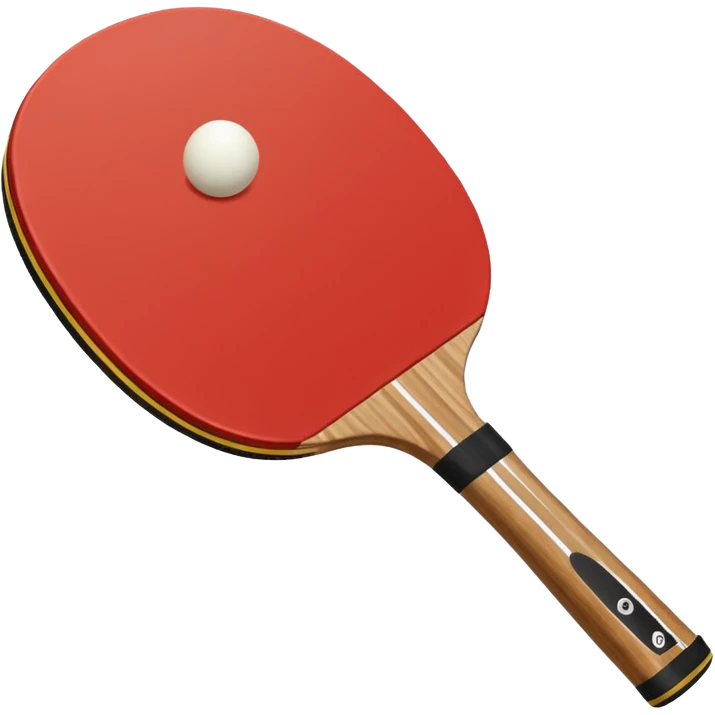 table tennis paddle and ball emoji