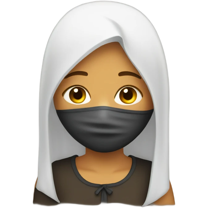 girl with eyes covered and tears in eyes emoji