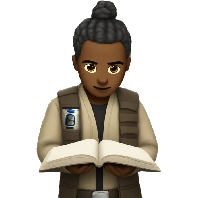 Star Wars characters reading books emoji