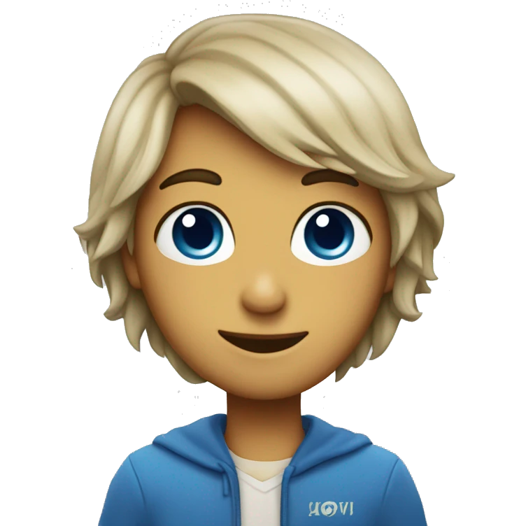 Corazon con curita azul  emoji