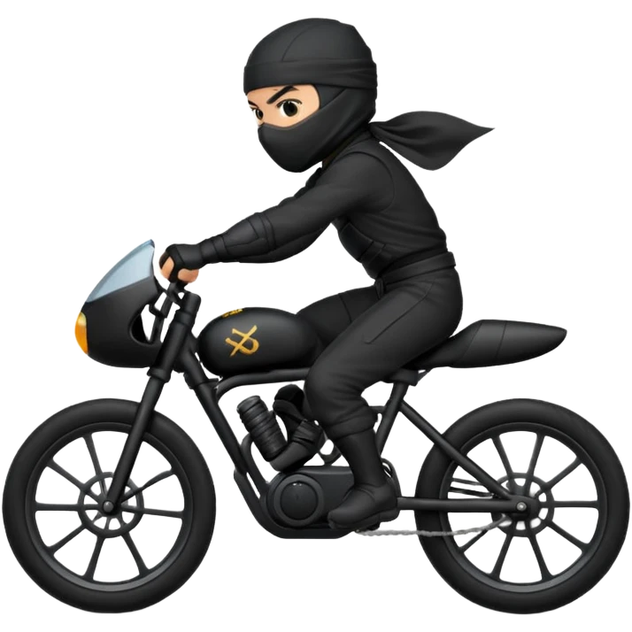 ninja on bike emoji