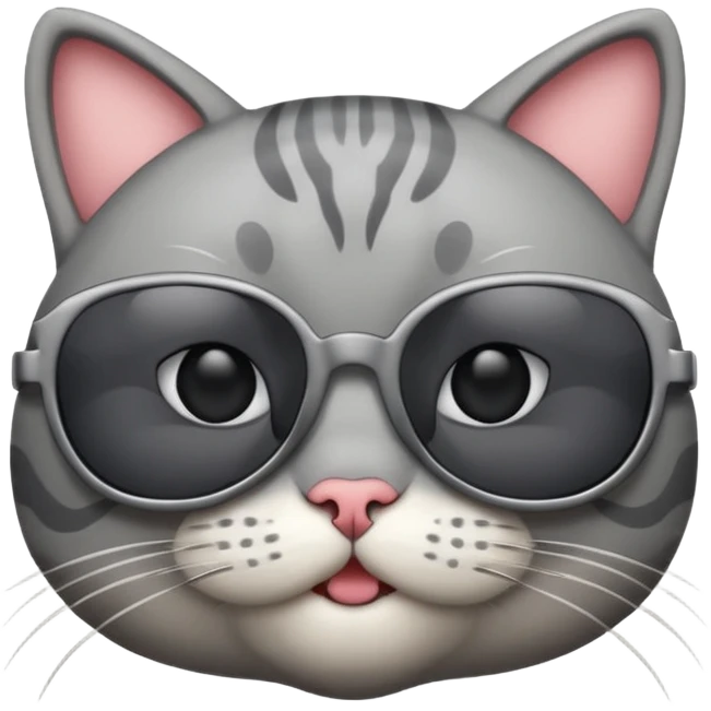 Cat wearing sunglasses emoji
