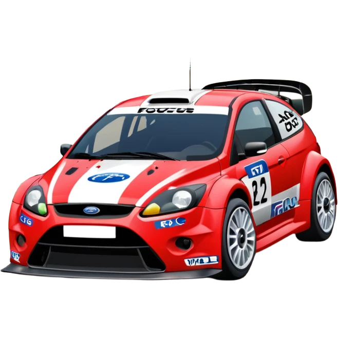 Ford Focus RS WRC best view with some redgrafics emoji