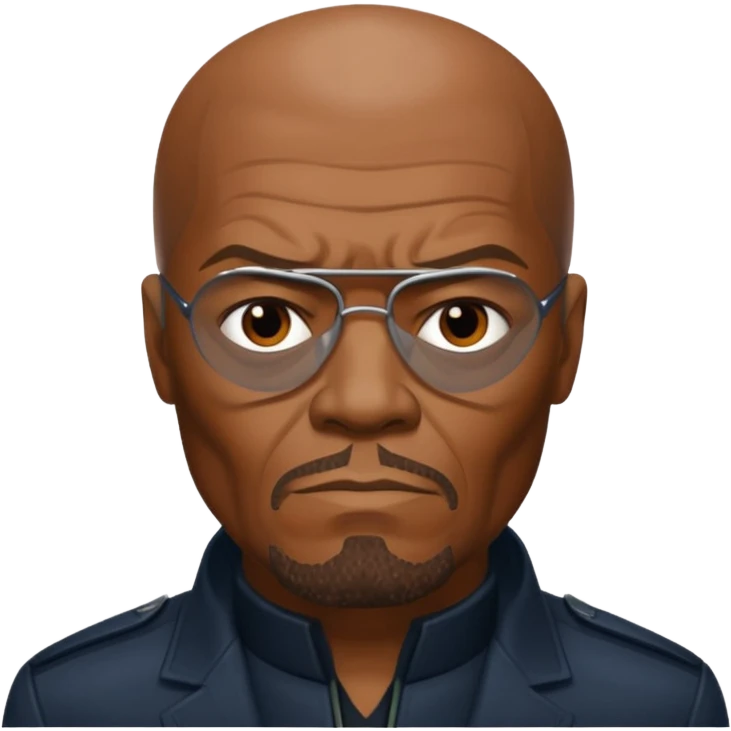 Nick Fury Samuel L. Jackson face only  emoji