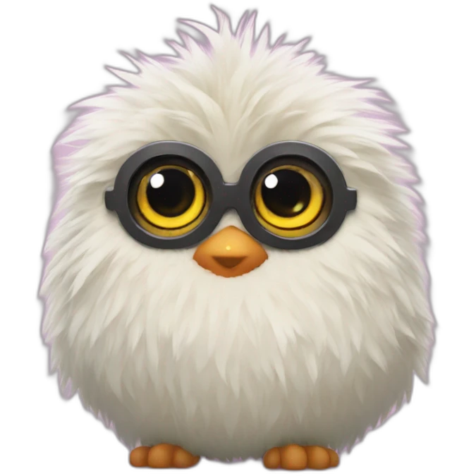 A furby with a secret emoji