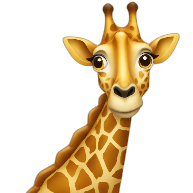 Girafe sur mamoute emoji