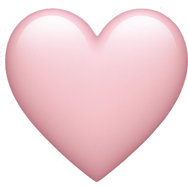 pastel pink heart emoji