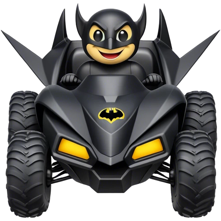batmobile atv raptor with a smile emoji