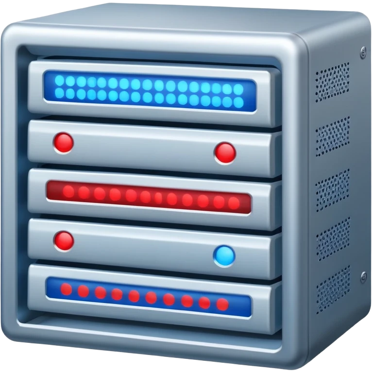 data server rack with blinking lights emoji