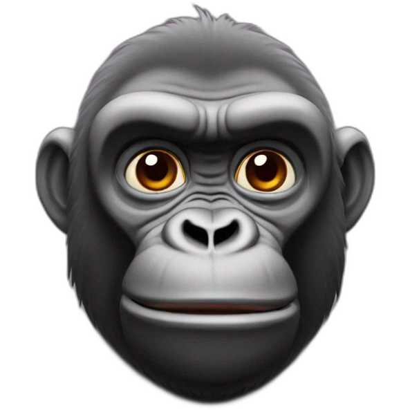 Gorila rojo emoji