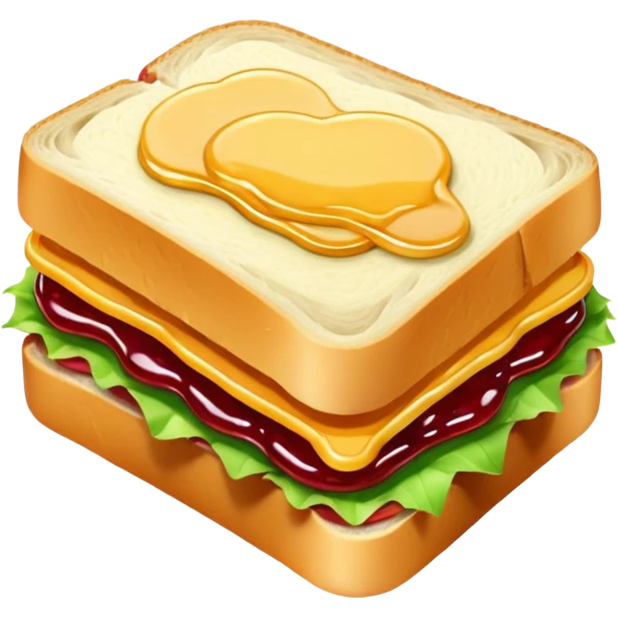 a sandwich with butter and jam emoji