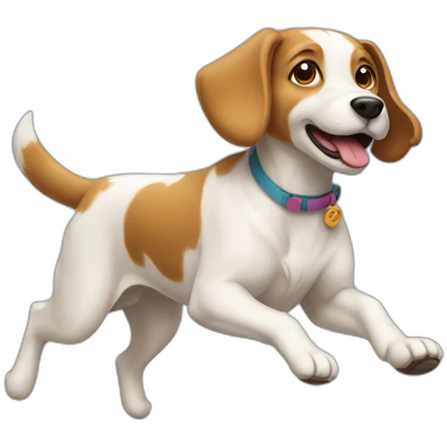 dog running emoji