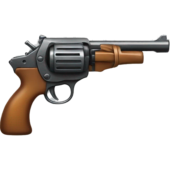 Gun with bow on it  emoji