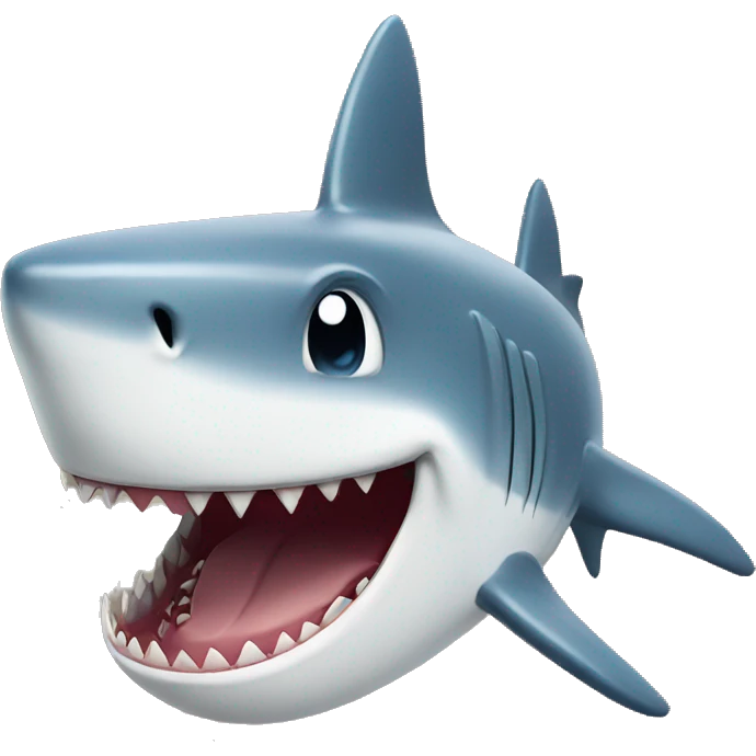 shark with laugh emoji