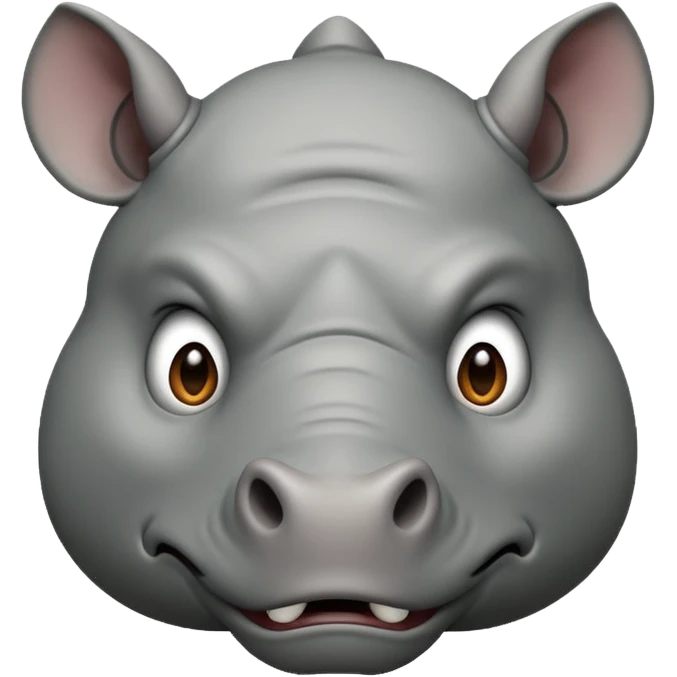 angry rhinoceros emoji
