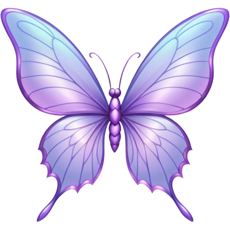 Lilac fairy wings emoji