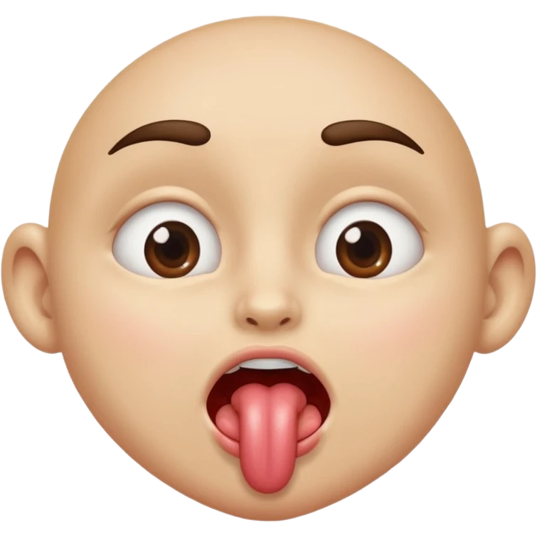 In love eyes with licking lips and drooling  emoji