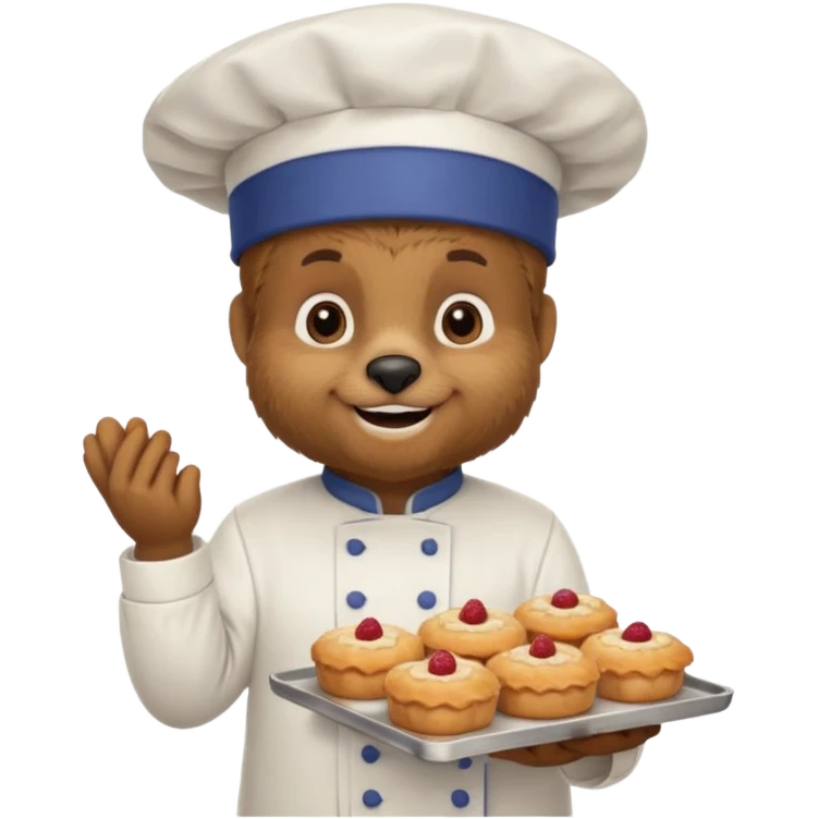 Ursa confeiteira emoji