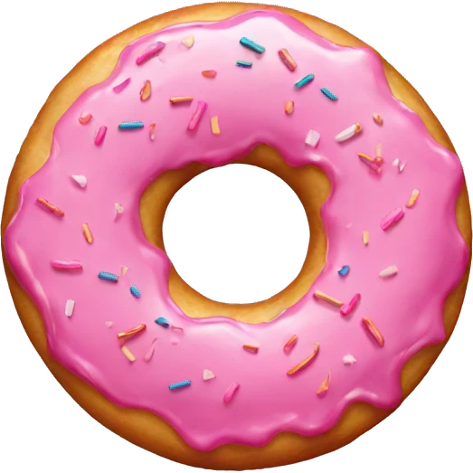 pink donut emoji