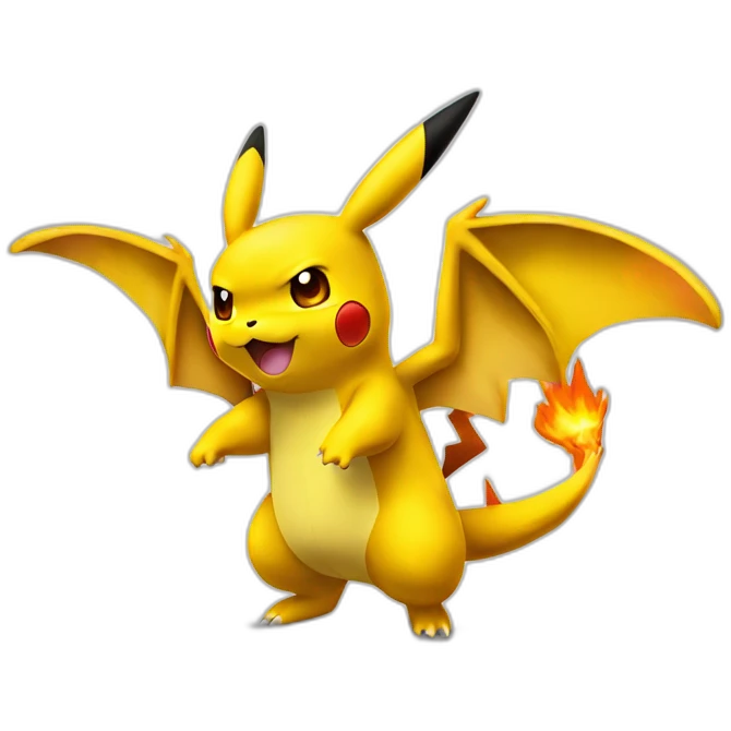 Pikachu-charizard emoji
