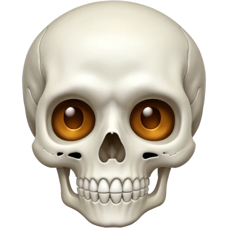 Skeleton mewing emoji