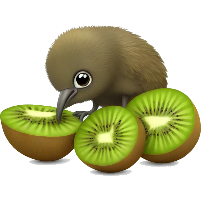 Kiwi Birds Eating Kiwis emoji