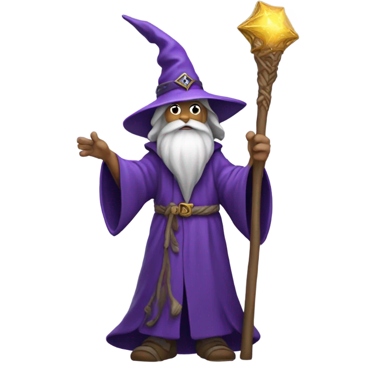 purple hat wizard
 emoji