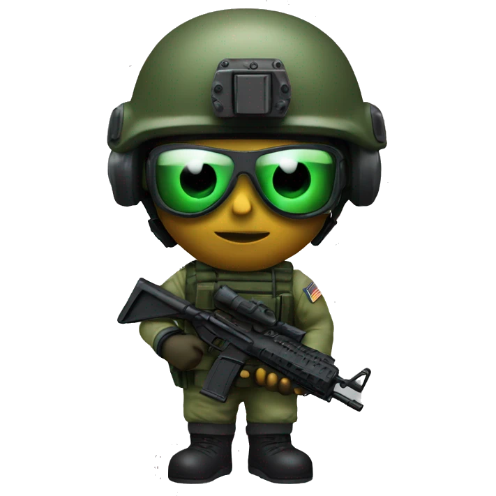 Special Forces Soldier with night vision goggle emoji