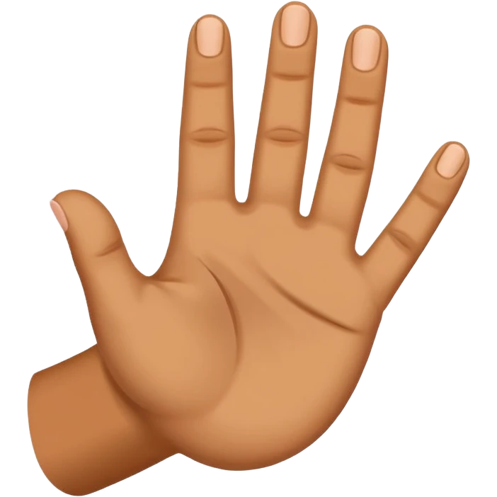 Hand sign for letter D emoji