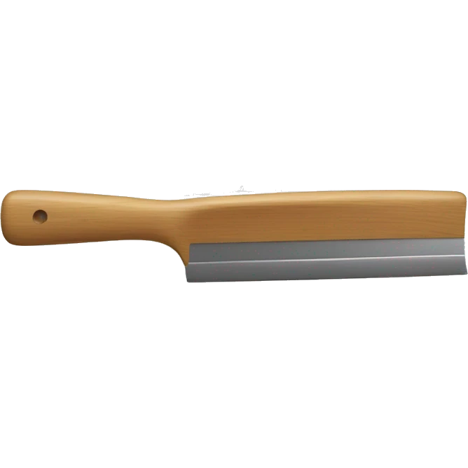squeegee with long wooden handle emoji