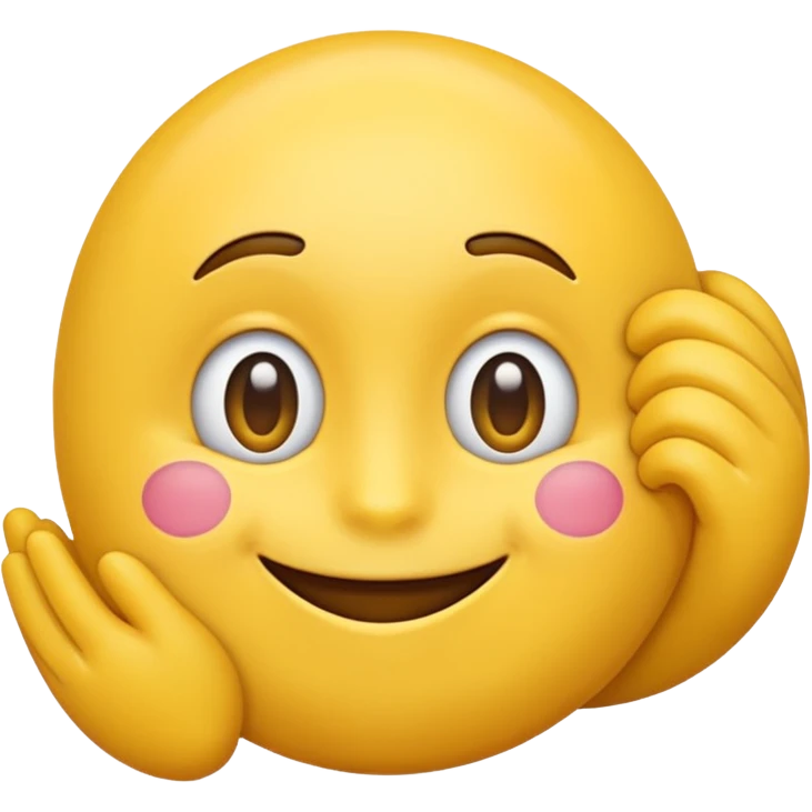 Emoji holding its beck emoji